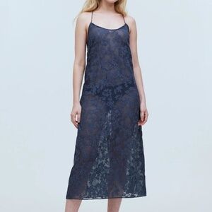 Madewell Floral Halter Cover-Up Midi Dress
